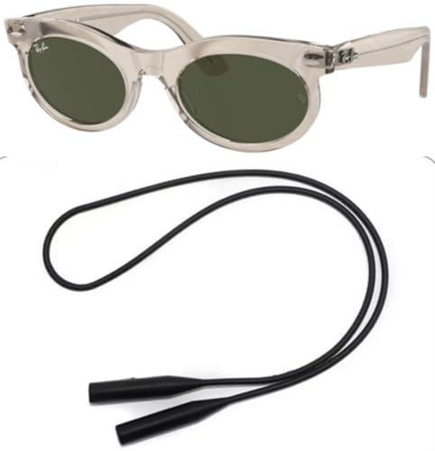 Ray-Ban RB2242 Sunglasses Bundle: RB 2242 138331 Wayfarer Oval Photo Waves Grey and Universal Anti-slip Silicone Leash2