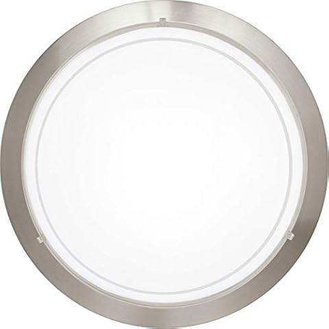 Eglo 83162 Planet 1 - Lámpara de techo de acero y cristal lacado con iluminación óptima Cover