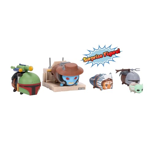 Disney Tsum Tsum Star Wars New Republic Deluxe Theme Set, Figures Stand 7 cm Tall & Stackable, Includes Cad Bane, Boba Fett - Image 4