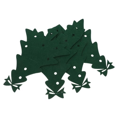 MAGICLULU Porta Cubiertos Navideños 4 Piezas Tela Verde Forma de Árbol de Navidad Fundas para Cuchillos y Tenedores Decoración para Mesa de Vajilla Navideña y Cenas Festivas
