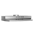 30-Inch Stainless Steel Kitchen Hood, VIKIO HOME Under Cabinet Range Hood, Convertible Ducted/Ductless, 300 CFM, 2-Speed Fan, Easy Install
