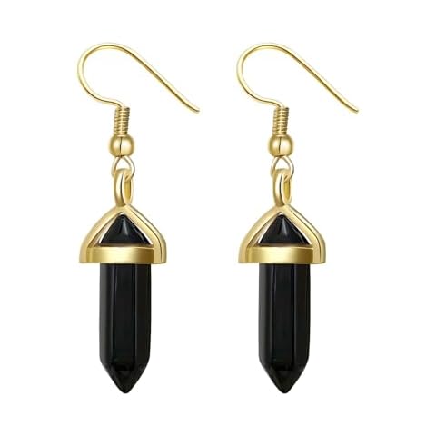 Ladywowu Obsidian Dangle Earrings Cover
