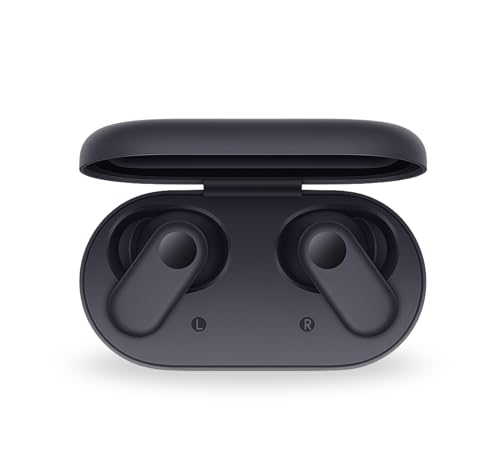 Image of Original Buds 2r for Oneplus Nord Wireless Earphones Equipped Mic 12.4mm Drivers Noise Reduction Long Battery 38Hr Deep Bass Fast Pair Clear Call Lightweight in-Ear Type C Charging (Black)