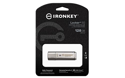 IronKey Locker+ 50 Drive Flash USB XTS-AES crittografato per la protezione dei dati con backup USBtoCloud automatico-IKLP50/128GB - Chiavetta USB - Immagine 4