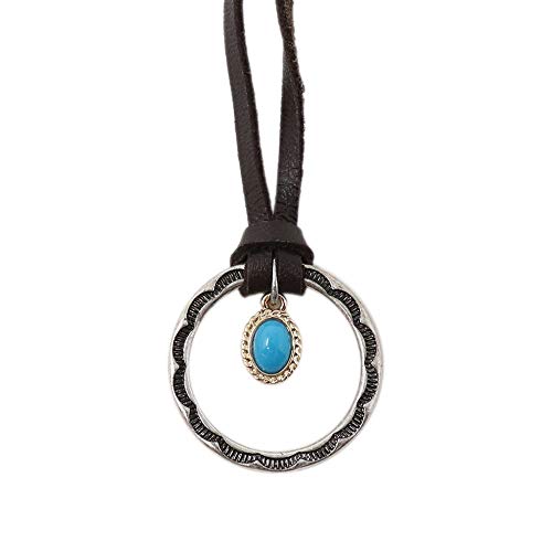 H.N.Z ネイティブ アメリカン シルバー オルテガ リング メンズ ネックレス レザー ターコイズ インディアンジュエリー レザー 眼鏡ホルダー メンズアクセサリー nape-009