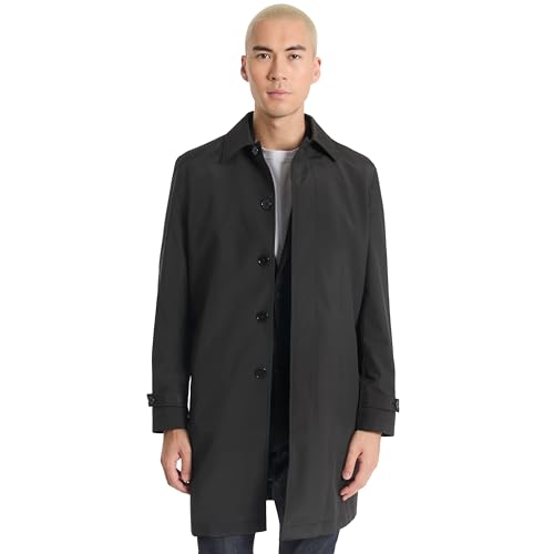 Calvin Klein Men's Mpark Raincoat, Black, 48R