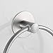 Besteffie Adhesive Towel Ring Wall Mount Hand Towel Ring Self Adhesive Towel Hanger Premium SUS304 Stainless Steel Rustproof Brushed Nickel, Kitchen, Bathroom Hand Towel Holder