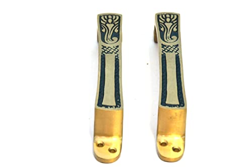 Image of Door Handle Cool Door Handles for Main Door Aluminum (7 Inch), Antique- Finish Door Handles for Home and Office for Wooden & Glass Door Handle, Pull Door Handle (Pack Of 4 Pair, Computer Ganesh)