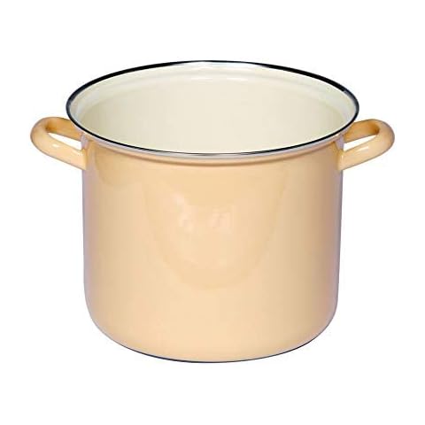 Riess, 0273-006, Topf mit Chromrand 20, CLASSIC - BUNT/PASTELL, Farbe Goldgelb, Durchmesser 20 cm, Höhe 17.1 cm, Inhalt 4 Liter Cover
