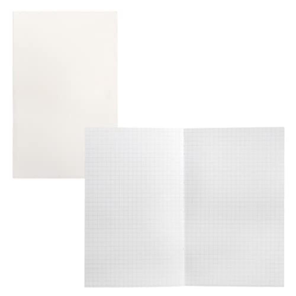 Idena 12245 Notebook Insert, Squared, 160 Pages, 100 g/m², with Bookmark, Refill Inner Pages