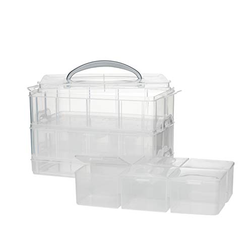 Panduro Transparent Storage Box, 3-Tier, Plastic, Transparent ...