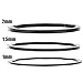 Haosie 3pcs Bike Cassette Spacers, Bike Spacer, Bike Headset Washer, Bracket Axle Washer, 3 Size 1mm 1.5mm 2mm Aluminum Alloy Bike Flywheel Hub Spacer Bike Bottom Bracket Axle Washer Gasket