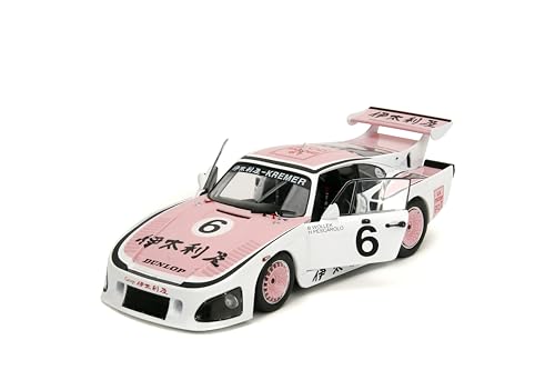 Modelo Diecast Porsche 935 K3 1981 con puertas y dirección 1:18 miniatura 4