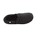 Isotoner Men's Microterry Slip On Slipper Flat Sandals, Black, 9.5