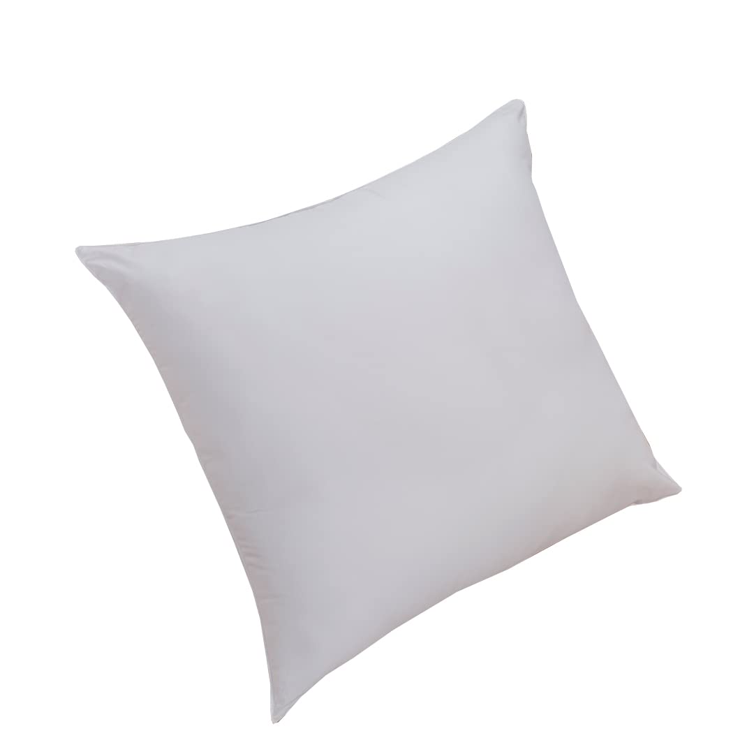DROUAULT - Oreiller Alaska 40% Duvet 50x70 cm - Soutien Ferme | Anti-acariens Proneem d'origine végétale - Enveloppe 100% Coton Sergé - Lavable 40°C