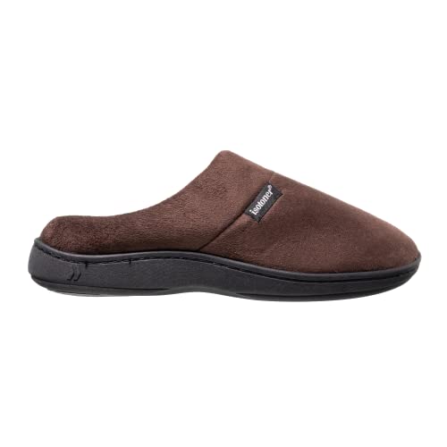 Image of isotoner Men's Open Back Slipper with Memory Foam and Indoor /Outdoor Sole