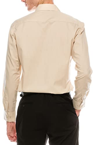 Men's Long Sleeve Slim Fit Solid Dress Shirts3