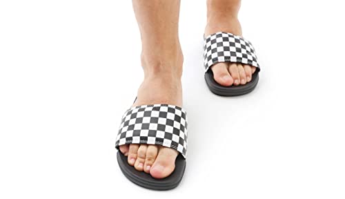 Vans Vans Men's La Costa Slide On, (Checkerboard) True White/Black, Size 11