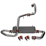 Enfriador de aire de turbo Ajuste para GTI 1,8 T 98-05 Intercooler de montaje frontal con Kit de tuberías Turbo Intercooler
