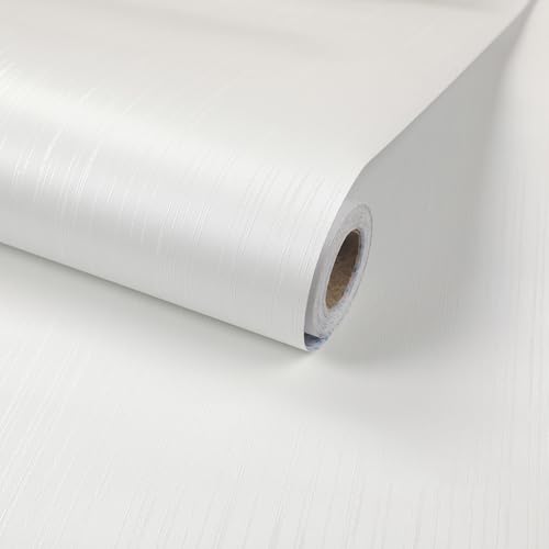 ANBILILA Papel Pintado Autoadhesivo Textura de Lino 40x500cm,Vinilo Pared Decorativo para Salón,Dormitorio,Cocina,Baño,Renovación de Muebles,Papel Adhesivo para Muebles