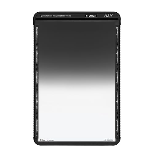 H&Y K Series Soft GND0.6 Filter with Magnetic Frame 100×150mm Graduated Neutral Density 0.6 Filter Gradual ND Filter 2 Stops for K Series 100mm Filter Holder, Swift Magnetic 100mm Filter Holder