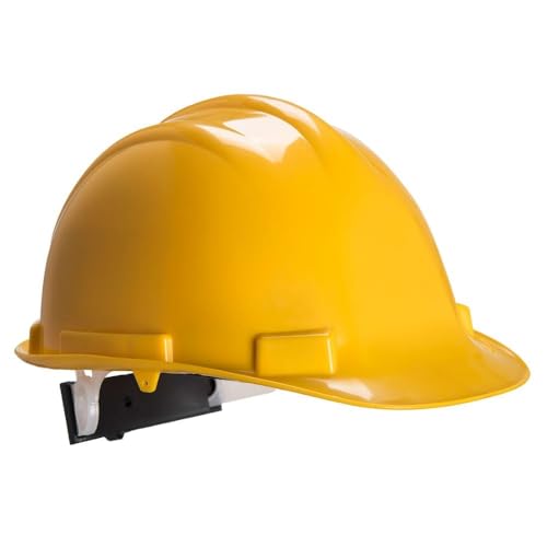 Portwest Casque de sécurité Expertbase à crémaillère, Couleur: Jaune, PS57YER