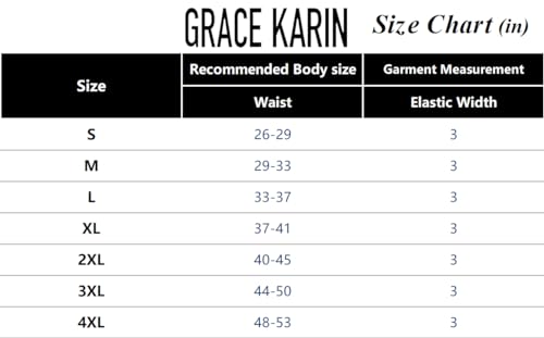 GRACE KARIN Women's Stretchy Belt 1950s 3 Inch Wide Elastic Belts