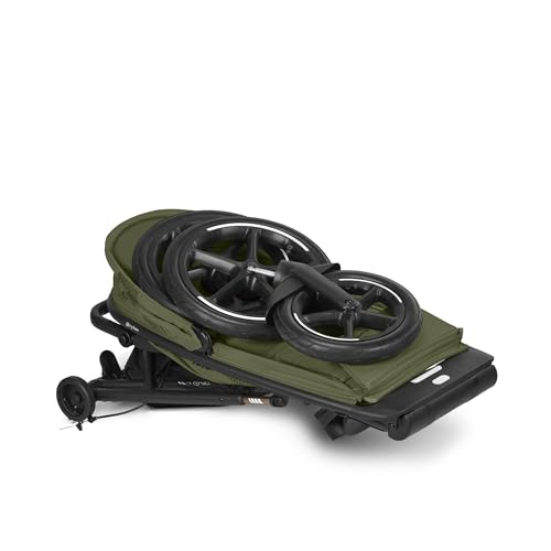 CYBEX Gold AVI SPIN Kinderwagen, Ab Geburt bis ca. 4 Jahre, Max. 111 cm und 22 kg, City-, All-Terrain-Kinderwagen, Moss Green