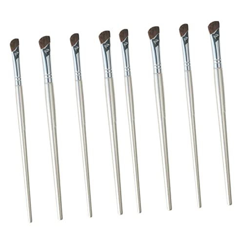 FOMIYES 2sets Makeup Nose Contour Brush Angled Highlighting Brush Eyeshadow Blender Soft Bristles 4pcs*2