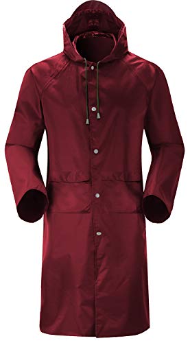 Image of Cheering Rain Coat for Mens Rainwear Waterproof Rain Jacket Long Sleeve Raincoat