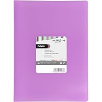 Grafoplás Maxiplás Like - Classeur A4 60 Pochettes Transparentes Spirale Violet, Couverture Rigide Polypropylène Mat