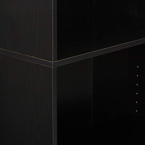 Furinno Jaya Simply Home 5-Shelf Bookcase, 5-Tier, Black #TOP5