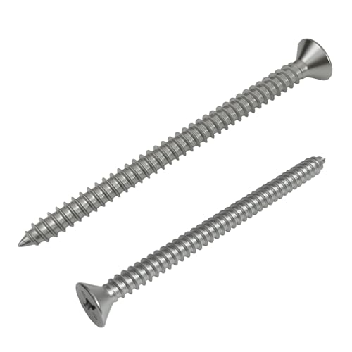 #12 x 3 Tornillos autorroscantes acero inoxidable 20 pcs miniatura 1