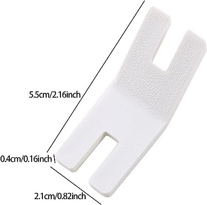 Placa blanca para botones y prensatelas de máquina de coser miniatura 2