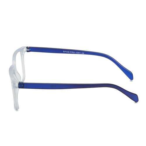 Image of CRIBA Stylish Blue Cut Reading Glass Power From +0.25+0.50+0.75+1.00+1.25+1.50+1.75+2.00+2.25+2.50+2.75+3.00+350+4.00 Single Vision-M