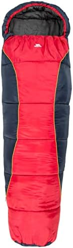 Trespass BUNKA Unisex Sleeping Bag for 3 Seasons with Hollow Fibr...