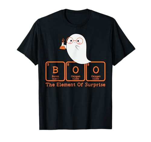 Chemistry Boo Das Überraschungselement Süße Chemikerin Halloween T-Shirt