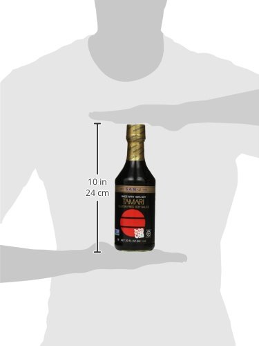 San-J Tamari Soy Sauce - Gluten Free Soy Sauce, Tamari Sauce, Brewed Soy Sauce, Vegan, Kosher, Non-Gmo, No Artificial Preservatives, Made With 100% Soy - 20 Fl Oz #TOP2