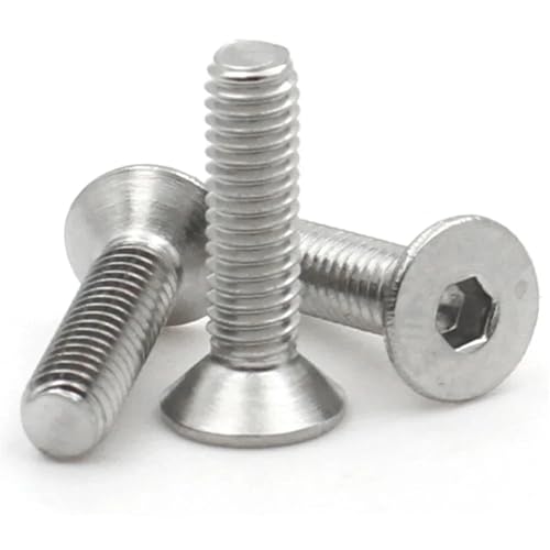 5`50 M2 M2.5 M3 M4 M5 M6 M8 ZptMlWA304XeXX`[܂͍FdグADIN7991Ki@B{g(Stainless steel,30mm,M6-10pcs)