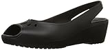 Crocs Women's Mabyn Mini Wedge, Black, 8 B(M) US
