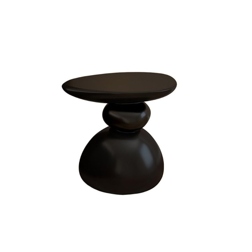 ZTHYSHOZ Coffee Table Minimalist Sofa Side Table Living Room Storage Artistic Corner Coffee(Black)