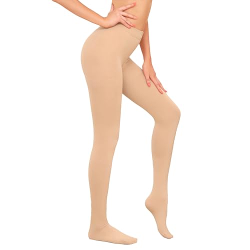 Weziarer Fleece Lined Tights for Women - 100D Opaque Warm Winter Pantyhose