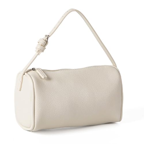 Women's Cylindrical Shoulder Bag PU Leather Shoulder Bags with Adjustable Strap and Spacious Interior for Daily Use
