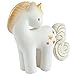Tikiri Shining Stars Unicorn Organic Natural Rubber Rattle with Crinkle Wings
