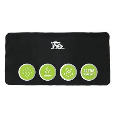 Patio Companion Premium 60×30 inch Under Grill Mat 10 Year Warranty, Fire Resistant, for Outdoor Gas Grills, Smokers, Lawn, Deck and Patio, Fire Pit, Oil-Proof, Waterproof, Non-Slip BBQ Protector