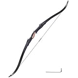 AW 54' 28Lbs Recurve Bow Archery Traditional Takedown Right Left Hand Hunting Game Practice Target Shooting