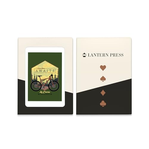 Lantern Press Naipes Póker Arte La Crosse Wisconsin miniatura 4