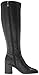 Franco Sarto Womens Tribute Knee High Heeled Boot Black Leather Wide Calf 7.5 M