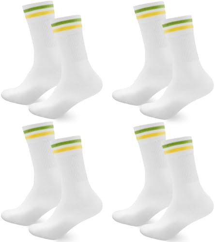 Smart Sir Socken Herren Damen Sportsocken 4/8 paar Tennissocken Weiß Lange Baumwollsocken weiss Laufsocken Arbeitssocken Schwarz