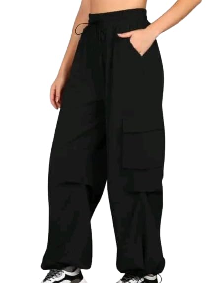 Women Soft Wide Leg Cargo Pants | Elastic Waist | 6 Cargo Pockets | Casual Style | Stylish and Comfortable | Style Meets Utility-picture-11